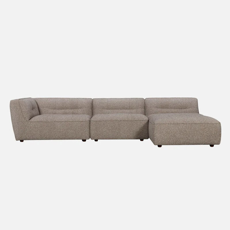 NED Collections Grace Sofa 1 Seater Left Arm - Fawn Cloud image number 3